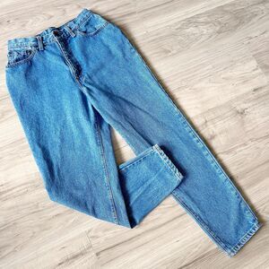 Vintage Levis 16505 Medium Wash Denim High Waist Tapered Red Tab Jeans USA 28x29